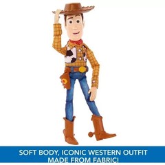 2025 Disney Pixar TOY STORY ROUNDUP FUN WOODY DOLL 30th Anniversary Mattel 12in