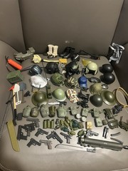 Huge Lot Of Vintage Hasbro 12in G.I. Joe, 21st Century Soldier & Mor Accessories