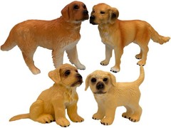 Dog Toys for Kids, Golden Retriever Family Playset, Detail and Realistic Pupp…