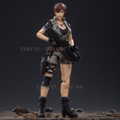 JOYTOY CF Woman Short Hair 1/18 Action Figure Model Military 10.5cm