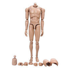 USA MX02-B 1/6 Male Soldier Super Flexible PVC Body Doll Fit 12in Action Figure