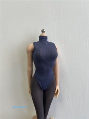 1:6 Bodysuit Zipper Jumpsuit Clothes For 12inch Female PH TBL Action Figure Body