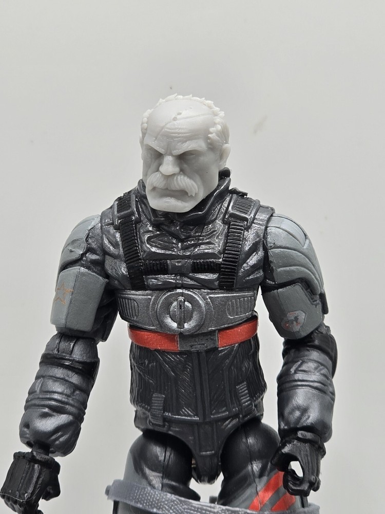 3d Print INVINCIBLE CONQUEST HEAD 1:18 3 3/4″ GI Joe 25th Anniversary