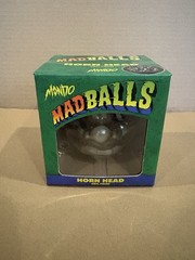 Madballs Mondo Set Glow In The Dark Skull Face Slobulus Horn Head Toy Figure OOP