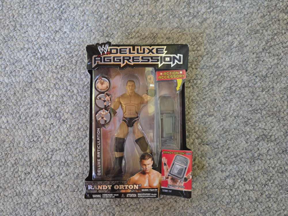 WWE Deluxe Aggression Series 14 Randy Orton Action Figure Chair New Sealed Jakks
