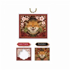 Japanese Kitsune Inari Fox Keychain 1 Random Figure Surprise Capsule Gashapon