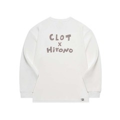 Hirono x CLOT – Ningning round-neck sweatshirt white