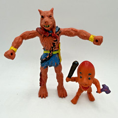 Arco The Other World Weapons Master Wolf and Jip Figures 1983