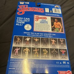 Rare WWE Superstars Jake The Snake Robert’s LJN Mattel Blue Card New 8″ Figure!