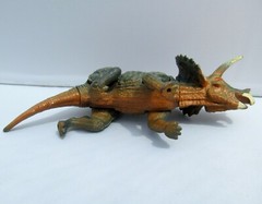 Triceratops Green Red Yellow Dino Dinosaur Action Figure Figurine Cake Topper