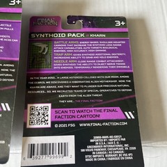 3 Pack Final Faction Kharn Hive: Quake Arms ,SYNTHOID Action weapons- New