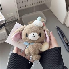 Sanrio Bunny Field Furry Caramel Rabbit Doll Cute Cartoon Sweet Plush Toy Gifts