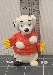 3 VTG Disney 101 Dalmatians McDonalds Toy Figures Christmas Sweaters Candy Cane