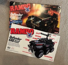 1985 Coleco Rambo Force of Freedom 6 x 6 vehicle Mint Sylvester Stallone