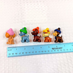 Paw Patrol Snow Rescue Arctic Pups Winter Beanie Hats 2″ Mini Figures Lot of 5
