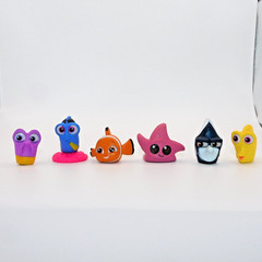 Disney Doorables Finding Nemo 6 Fig Dory Gil Peach Bubbles Gurgle Clown Fish