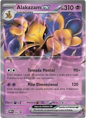Pokemon TCG 151 Alakazam ex Box Scarlet & Violet Brazilian Portuguese Giant Card