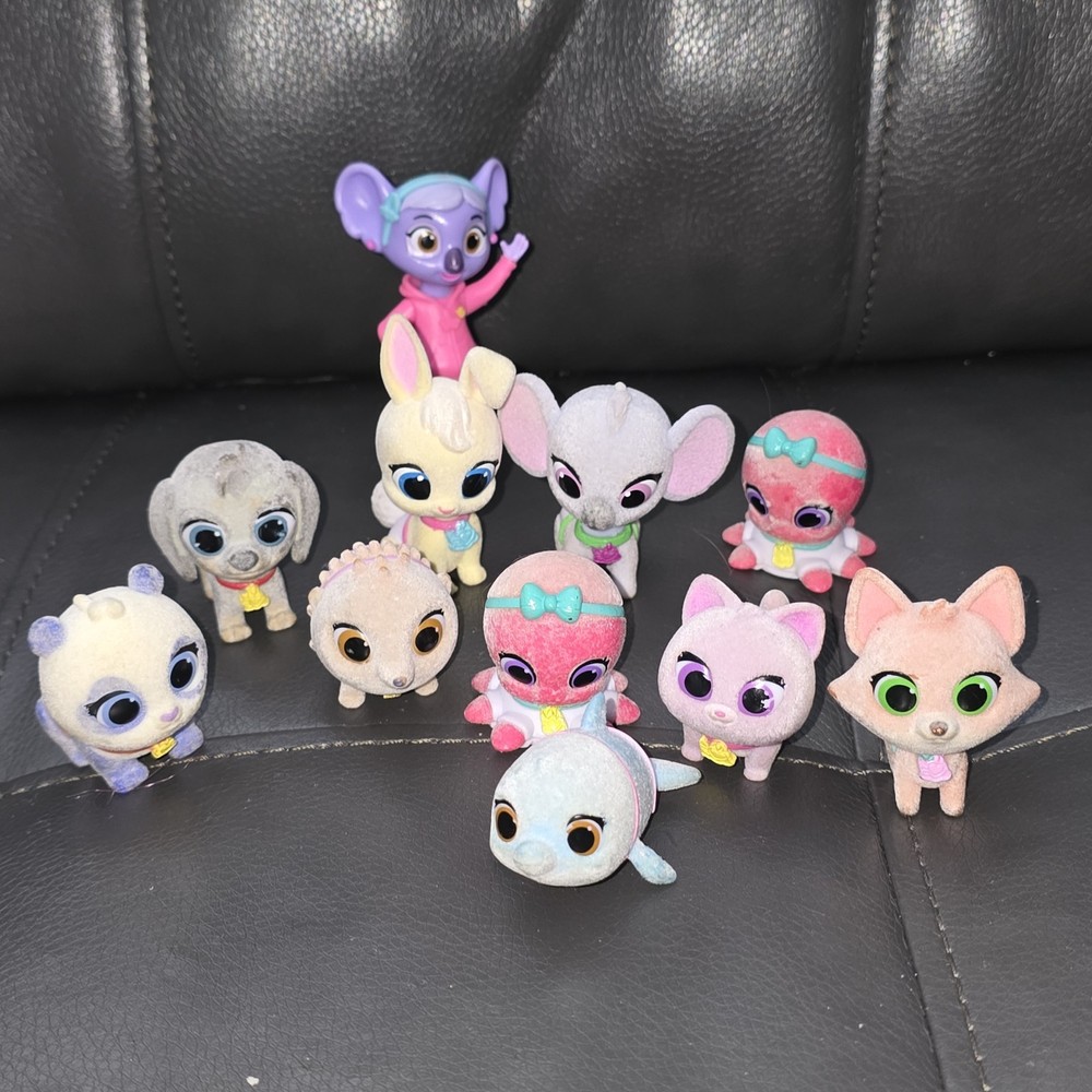Disney JR T.O.T.S. Tiny Ones Fury Flocked Animals Lot Of 11 Mini Figures