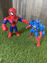 Spider-Man 2018 & Captain America Mech Strike Monster Hunters 2022 Figures