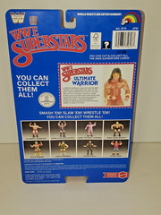 New WWE WWF LJN Superstars ULTIMATE WARRIOR Black Card Wrestling Figure Mattel