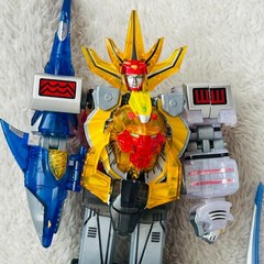 BANDAI SMP Mini pla Megazord Power Rangers Wild Force Gaoranger Gao King Animals
