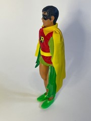 Very Nice Vintage 1974 Mego 8″ Batman (Type 1) and Robin (T2) w Minimal Repro