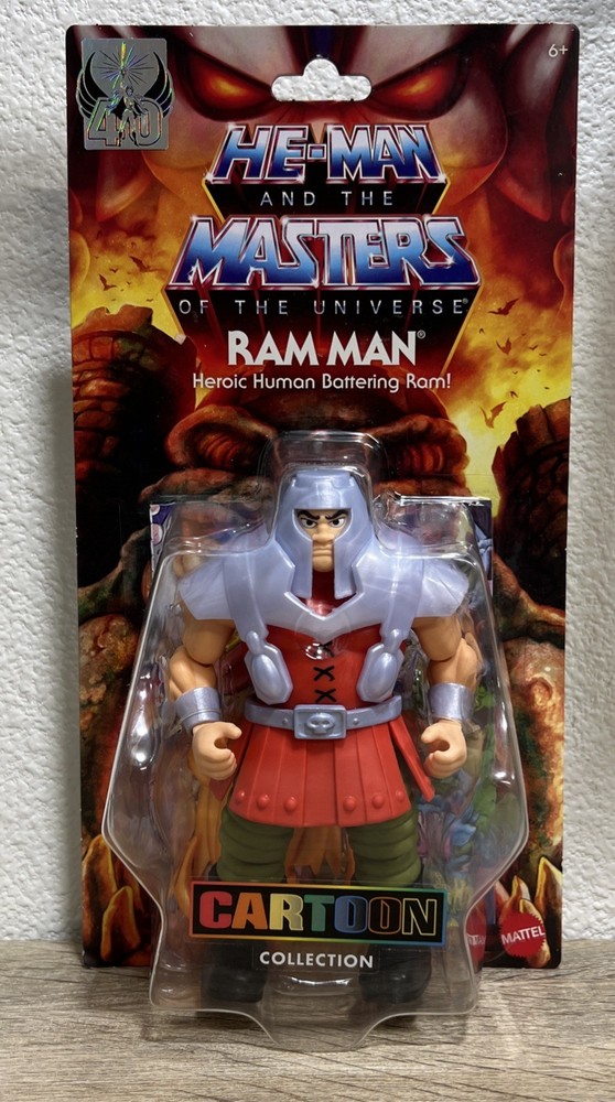 He-Man Masters of the Universe Ram Man MOC Mattel Cartoon Collection HTF Figure