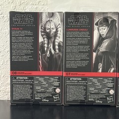 Hasbro Star Wars The Black Series Ahsoka Tano (Padawan) Aayla, Luminara Lot