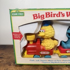 VTG Big Bird’s Wind Up Train Sesame Street Tyco Preschool Bert Cookie Monster