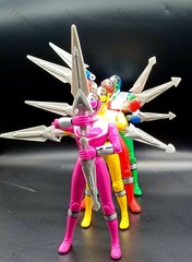 Power Rangers Time Force 5 “Time Force Rangers & Cyclobot” (Complete Base Set)