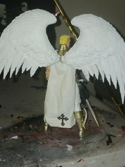 Marvel Legends, McFarlane size Custom Angel vs Fallen Angel figures
