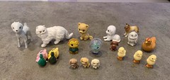 Lot of 18 Small Dogs Cats Chicks And Other Animals