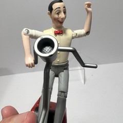 1988 Pee Wee Herman 6 Inch Action Figure With Red Scooter Matchbox Herman Toys