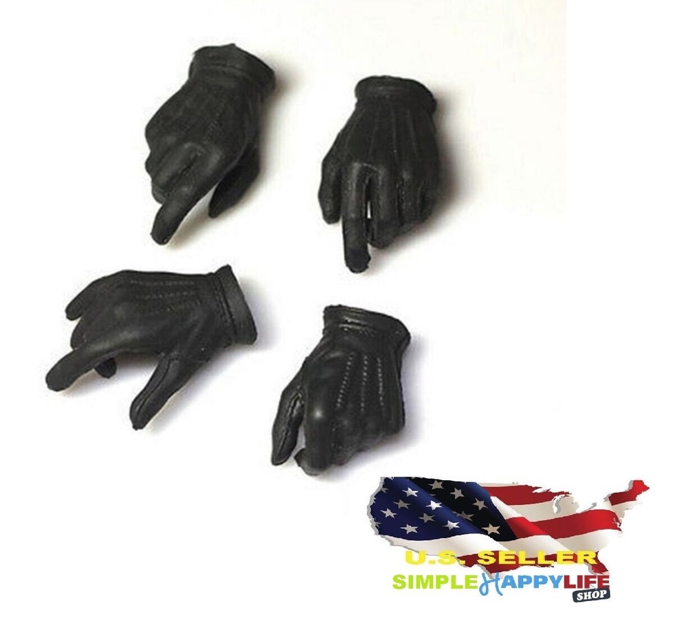 1/6 Joker black gloves hands replacement for 12″ male figure army hot toys ❶USA❶