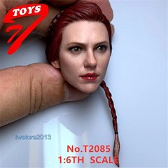 US 1/6 Black Widow Scarlett Johansson Head Sculpt For 12″ Female TBL Figure Body