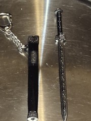 Set Of 7 Ancient Swords And Scabbards Model Keychain Accessory Set Brand New