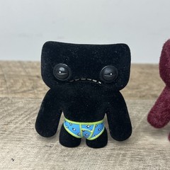 fuggler blind box Indecisive Monster catch me Flocked Figures Lot Of 3 Minis