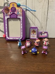 Disney Junior Doc McStuffins Toy Lot: Figures & Vtech Talking Clipboard *Works