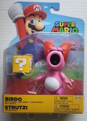 Super Mario BIRDO WITH QUESTION ? BLOCK 4 Inch Articulated Figure Jakks Pacific