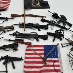Accessories Lot 12″ GI Joe Military Guns Head Gear GI3