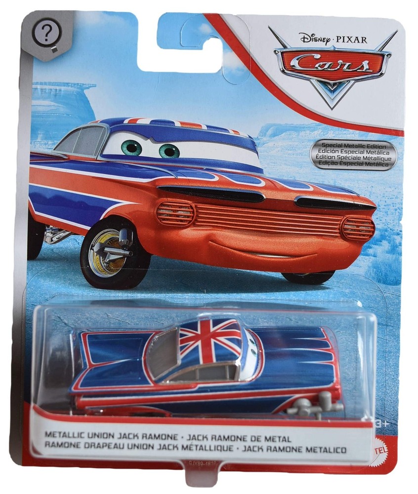 Pixar Disney Cars Metallic Union Jack Ramone 1:55 Scale die cast
