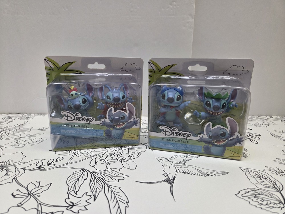 Disney Lilo & Stitch Figure Set 3″ Action Figures Lot Of 2 New In The Package