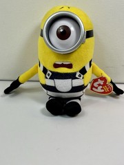 Ty Beanie Babies Minions Plush Lot Despicable Me 3 Prisoner Carl Tourist Dave