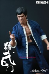 CHINA.X-H Kung Fu Master LEE 81th Tribute Statue Fist of Fury 1/6 Resin Model