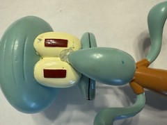 2001 Spongebob Squarepants Patrick Squidward Bendable Figures Viacom READ