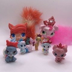 DISNEY – Princess – PALACE PETS LOT of 7 Figurine Pig Cat Rabbit Deer Fox? Toy