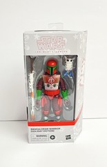 Star Wars The Black Series Mandalorian Warrior Holiday Edition Action Figure