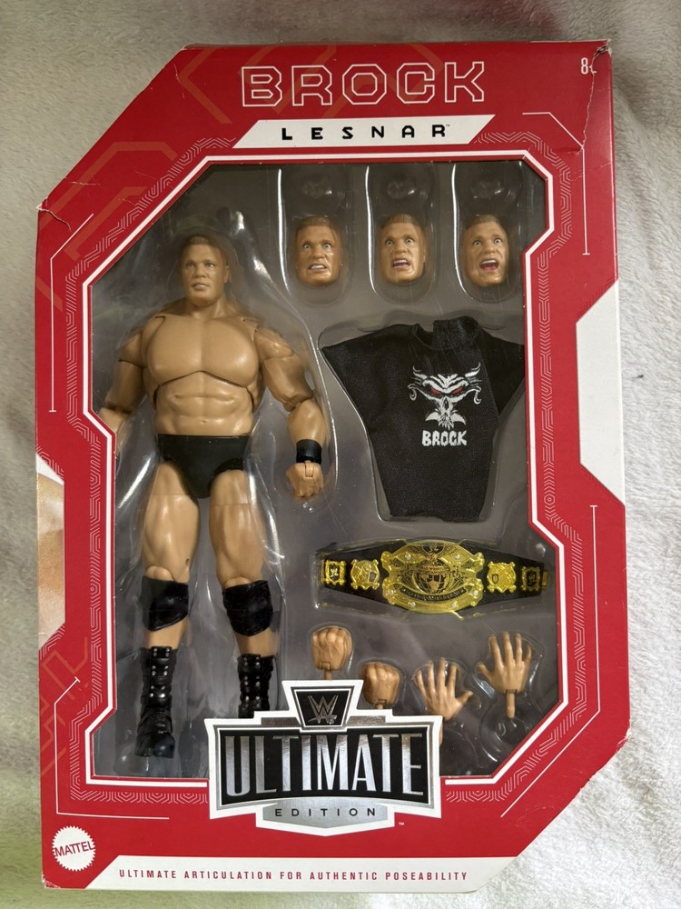WWE Mattel BROCK LESNAR Ultimate Edition Ruthless Aggression Wrestling Figure