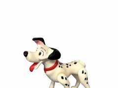 Vintage Disney 101 Dalmatians Pongo PVC Dog Red Collar Figure 3 Inch Jointed…17