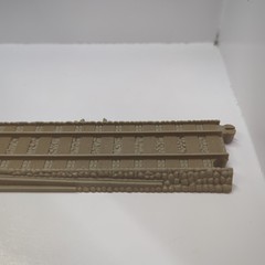 Thomas The Train Gullane Track 8.5″ Tan Straight Replacement Part Rails On Side